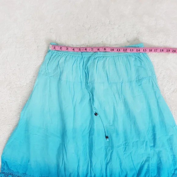 Ombre Bobbie Brooks Aqua Blue Skirt - Picture 6 of 7